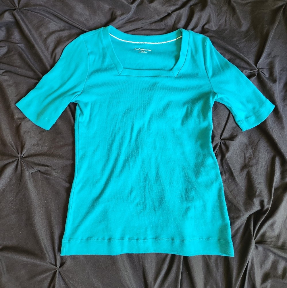 Turqouise shirt by Croft&Barrow